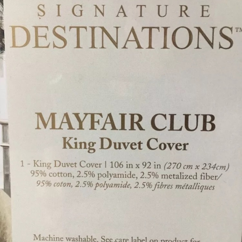 Luxury Jacquard Duvet Cover Mayfair, King S. $529 - Picture 4 of 7